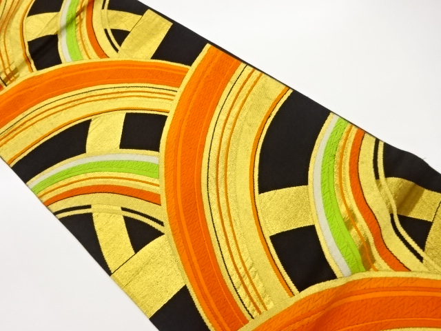 JAPANESE FUKURO OBI / WOVEN WAVY STRIPE